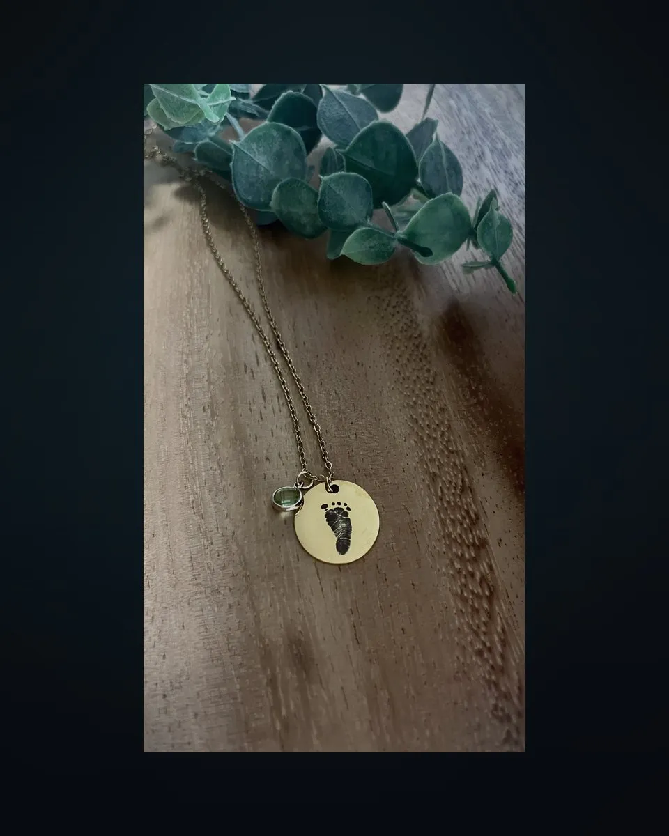 Birth Stone Necklace by Thomsen Customs