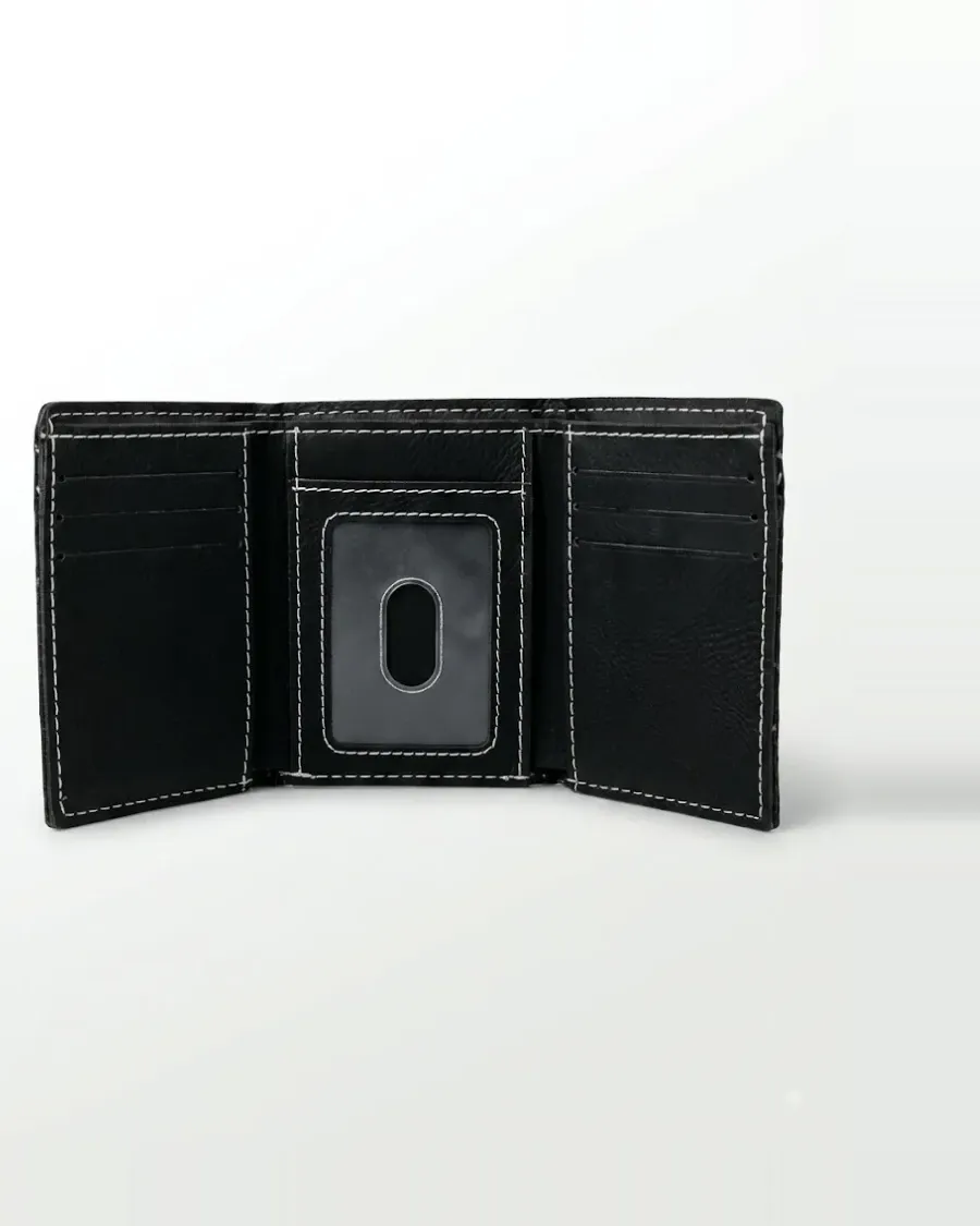 Leatherette Trifold Wallet by Thomsen Customs