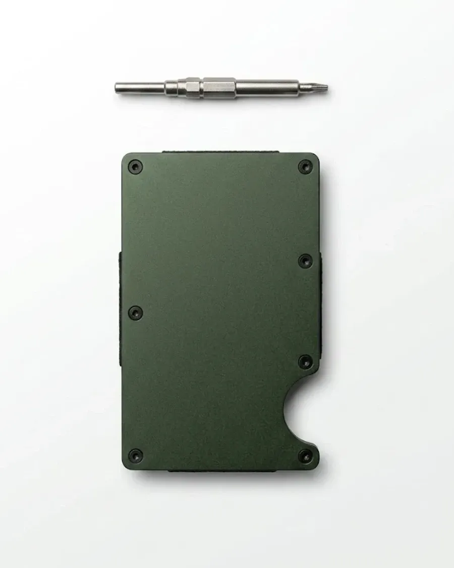 Metal Wallet RFID Blocking w/ Money Clip by Thomsen Customs